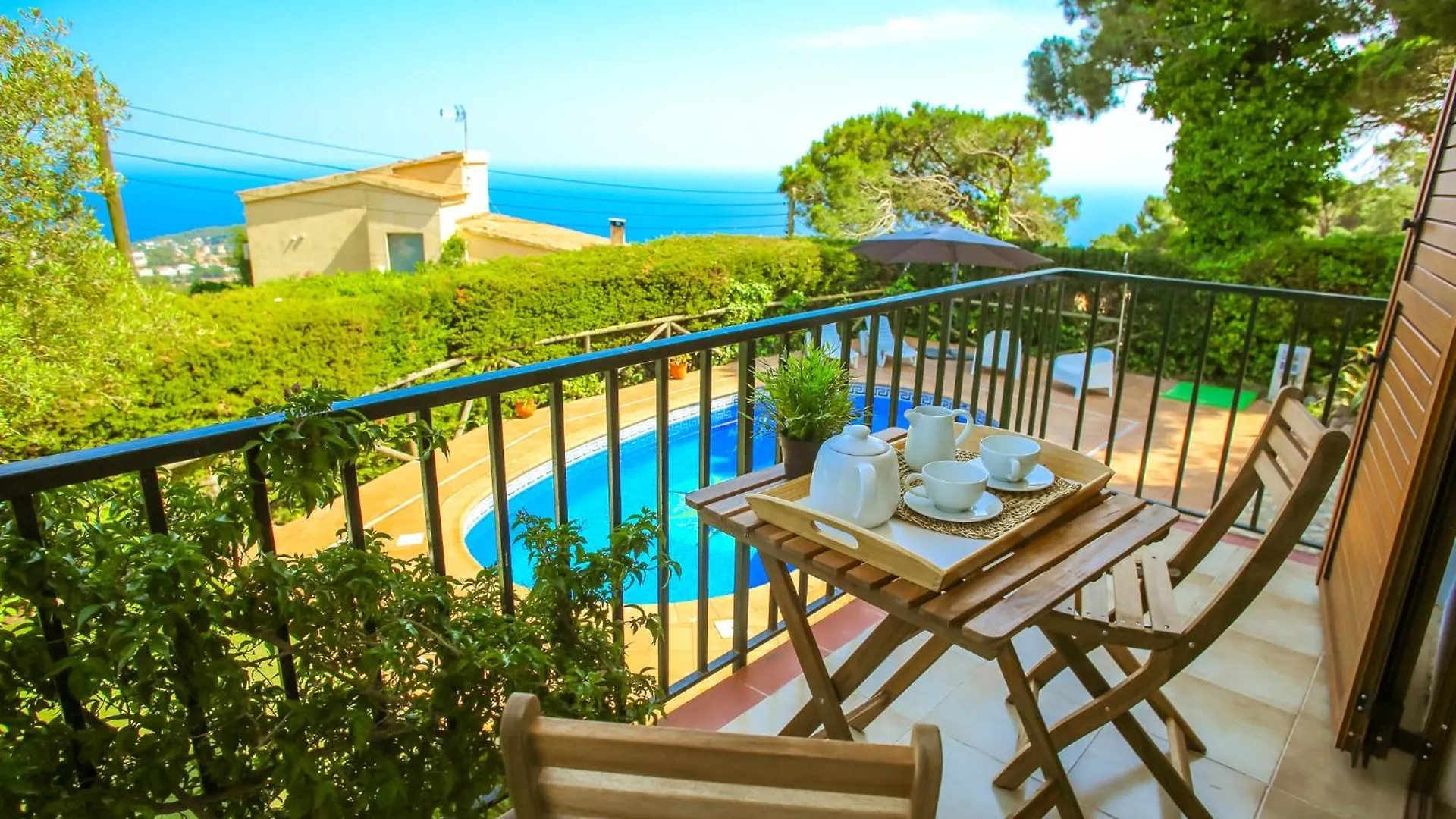 Ferienhaus Cl12 Magnificent Villa With Beautiful Sea Views Lloret de Mar Spanien